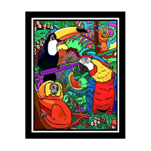 Animais em Floresta Tropical